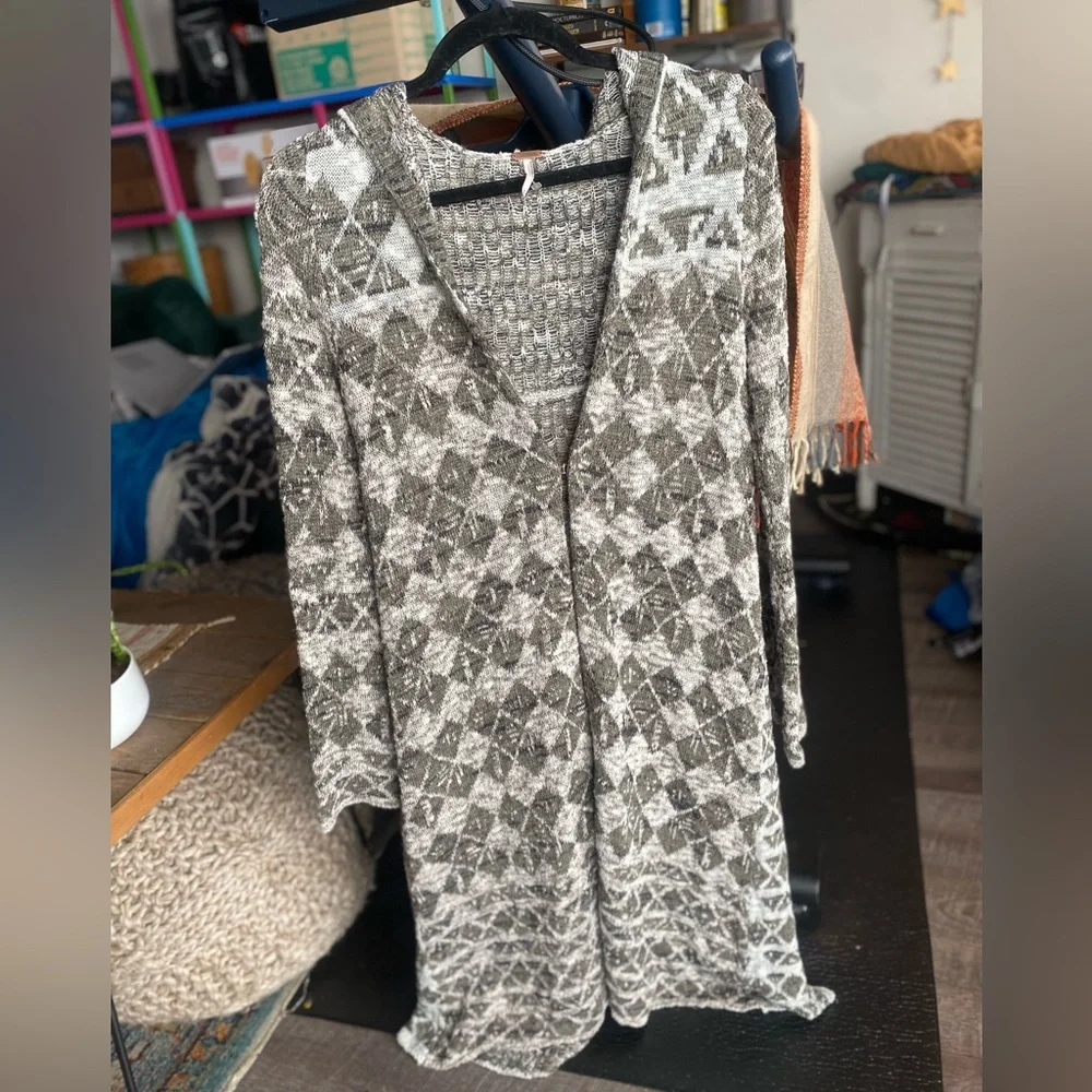 Free People Hooded Cardigan